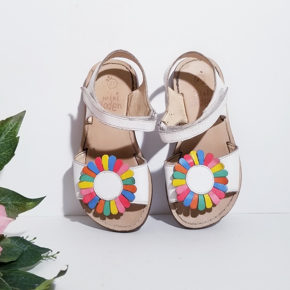 Mini Boden Other - MINI BODEN Girls 3D Rainbow Floral Sandal 29 10